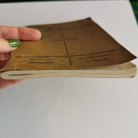 1936 Constitution Railroad Telegraphers Booklet Railway Workers Mutual Benefit - Picture 3 of 10